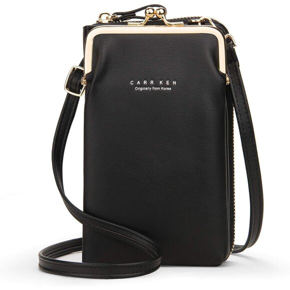 Women's Crossbody Wallet Purse Leather Small Bag Phone Holder Card Case - Picture 1 of 8